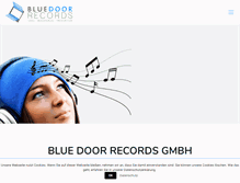 Tablet Screenshot of blue-door-records.de